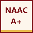 NAAC A+ accreditation seal indicating quality assurance for higher education institutions